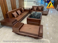 Sofa Chân Thuyền(Gỗ Sồi)