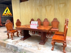 Bộ Bàn Ăn 8 Ghế mẫu Louis(Thanh Hóa)
