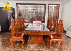 Bàn Ăn Nguyên Khối 10 Ghế (Bán về Hà Nội)