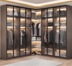 Tủ Áo Cánh Kính + Giường Gỗ Thịt
