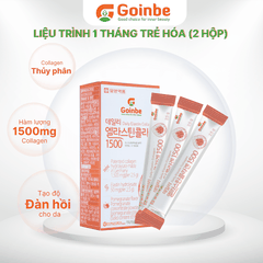 Liệu trình 1 tháng trẻ hóa - BỘT UỐNG GOINBE DAILY ELASTIN COLLAGEN LỰU ĐỎ - 1500MG