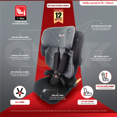 Ghế Ngồi Ô Tô Cho Trẻ Em CS801 I-Size 76-150cm (12 tháng - 15 tuổi) - Chuẩn UN R129