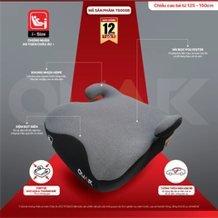 Ghế Đệm Nâng Cao Đa Năng TS005B I-Size 125-150cm - Chuẩn UN R129