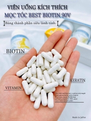 Viên Uống Kích Thích Mọc Tóc Best Biotin Supplement Ex 90V