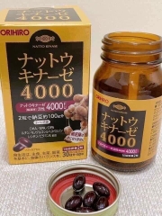 Viên Uống Phòng Chống Đột Quỵ Nattokinase 4000Fu Orihiro 60 Viên