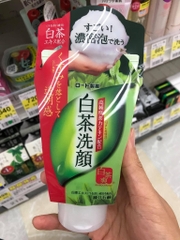 Sữa Rửa Mặt Trà Xanh Rohto Shirochasou Green Tea Foam 120G