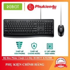 Bộ Bàn Phím & Chuột Có Dây ROBOT KM2600 - Hàng chính hãng