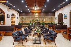 Bộ bàn ghế cafe gỗ HA736