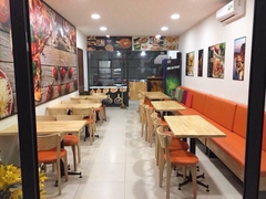 Bộ bàn ghế cafe gỗ HA731