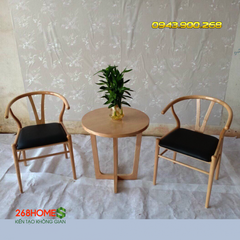 Bộ bàn ghế cafe gỗ HA724