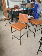 Bàn ghế khung sắt HA119