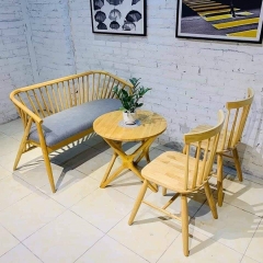 Bộ bàn ghế cafe gỗ HA730