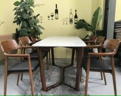 Bộ bàn ghế cafe gỗ HA718