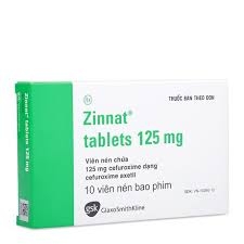 Zinnat Cefuroxime 125mg ( 1 vỉ x 10 viên) GSK
