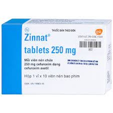Zinnat Cefuroxime 250mg ( 1 vỉ x 10 viên) GSK