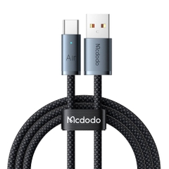 Cáp Sạc Nhanh Mcdodo Luma Slim Cable USB to Type-C 6A | Dây Dù Siêu Bền, Có Đèn LED