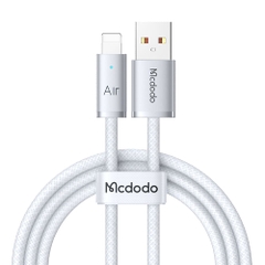 Cáp Sạc Nhanh Mcdodo Luma Slim Cable USB to Ln 3A | Dây Dù Siêu Bền, Có Đèn LED