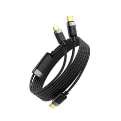 Cáp Sạc Nhanh Mcdodo Type-C to Dual Type-C 100W Self-Winding Smart Cable 100W