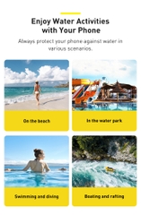 Túi Chống Nước Điện Thoại Baseus AquaGlide | Đi Biển, Bơi Lội, Chụp Ảnh Dưới Nước