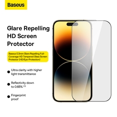 Cường Lực Baseus Chống Chói Cho iP13/14 | 3 Loại HD, Bảo Vệ Mắt, Chống Nhìn Trộm, Kèm Khung Dán