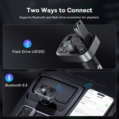 Tẩu Nghe Nhạc Bluetooth 5.3 Baseus S-09 | Phát Sóng FM, Rảnh Tay Nghe Gọi, Kèm Sạc Nhanh