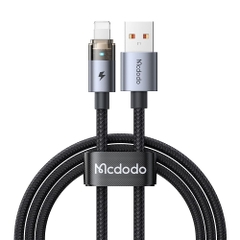 Cáp Sạc Mcdodo USB to iP 3A Transparent Cable with Charging Light