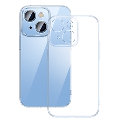 Ốp lưng nhựa viền cứng hỗ trợ sạc từ tính Baseus Crystal Series Magnetic Case For IP 14