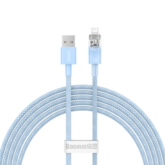 Cáp Sạc Baseus Explorer 2.4A USB to Ln | Chống Nóng An Toàn, Thiết Kế Trong Suốt