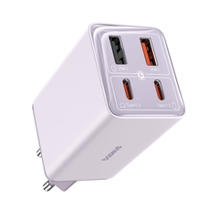 Cốc Sạc Nhanh OS-Baseus GaN6 Pro Fast Charger 2C+2U 65W (Chân cắm tròn, Kèm cáp C to C, 100W, 1m)