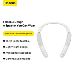 Loa Bluetooth Đeo Cổ Baseus AeQur N10 | Âm Thanh Không Gian, Thiết Kế Gấp Gọn