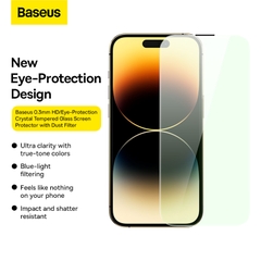 Cường Lực Baseus Crystal 0.3mm cho iP12 | Chống Va Đập, Chống Bám Vân Tay, Kèm Khung Dán