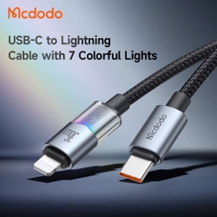 Cáp Sạc Nhanh Mcdodo Type-C to iP 36W Cable with 7 Colorful Lights