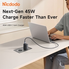 Cốc Sạc Mcdodo Power Storm 45W GaN Siêu Nhỏ | 1 Cổng Type-C, Sạc Nhanh GaN PD