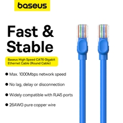 Cáp Mạng Baseus CAT6 Tốc Độ Cao Gigabit | Dây LAN 1000Mbps Ổn Định