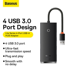 Hub Chuyển Đổi Baseus Lite Series Type-C | Mở Rộng 4 Cổng USB 3.0 Tốc Độ Cao 5Gbps
