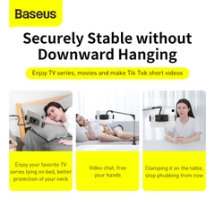 Giá Đỡ Baseus Otaku Pro Kẹp Bàn/Đầu Giường | Tay Uốn Cong Linh Hoạt Cho Điện Thoại & Pad