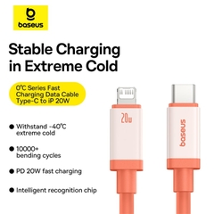 Cáp Sạc Nhanh Baseus 0℃ Series Fast Charging Data Cable Type-C to iP 20W