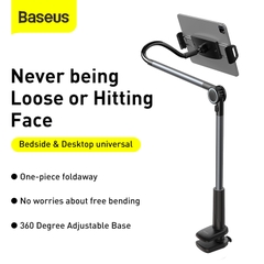 Giá Đỡ Baseus Otaku Pro Kẹp Bàn/Đầu Giường | Tay Uốn Cong Linh Hoạt Cho Điện Thoại & Pad