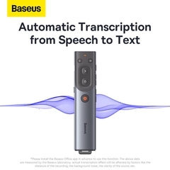 Bút Trình Chiếu Baseus Orange Dot AI | Ghi Âm & Chuyển Giọng Nói Sang Văn Bản Thông Minh (Laser Đỏ)