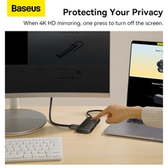 Hub Chuyển Đổi Baseus Lite 6 trong 1 Type-C | HDMI 4K, Sạc Nhanh PD 100W