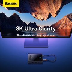 Hub Chuyển Đổi Baseus PioneerJoy Type-C | Hỗ Trợ Xuất Hình 4K/8K, Sạc Nhanh PD 100W