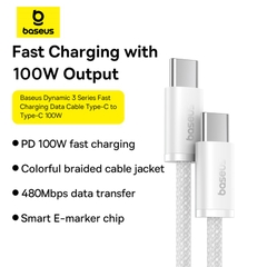 Cáp Sạc Nhanh Baseus Dynamic 3 Series Fast Charging Data Cable Type-C to Type-C 100W