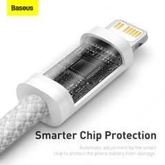 Cáp Sạc Baseus Dynamic 20W Type-C to Ln | Sạc Nhanh PD, Bện Dù Chống Gãy Gập