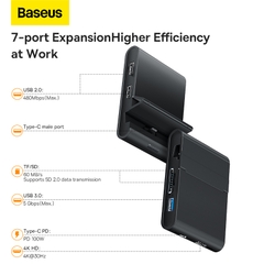 Hub Baseus Mate Docking Kết Nối Điện Thoại & Máy Tính | Hub 7 trong 1 PD 100W HDMI 4K