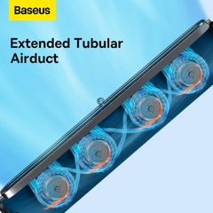 Quạt Baseus 2 trong 1 Gắn Màn Hình & Để Bàn | Dáng Dài 300mm, Không Cánh, Gió Tự Nhiên