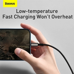 Cáp Sạc Đa Năng Baseus Tungsten Gold 3.5A USB to M + L + C | Siêu Bền, Sạc Cùng Lúc 3 Thiết Bị