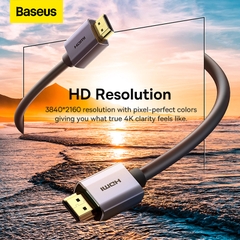 Cáp HDMI 2.0 Baseus High Definition | Hỗ Trợ 4K 60Hz, Vỏ Bọc Graphene Chống Nhiễu