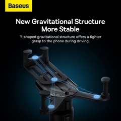 Giá Đỡ Điện Thoại Baseus Stable Gravitational | Kẹp Khe Gió, Khóa Tự Động Bằng Trọng Lực