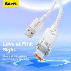 Cáp Sạc Nhanh Baseus Explorer Series USB to Type-C 100W | Tự Động Ngắt Khi Quá Nhiệt