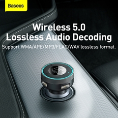 Tẩu Sạc Bluetooth Baseus Enjoy MP3 | Âm Thanh Lossless, Khử Ồn, Hỗ Trợ AUX/Thẻ Nhớ